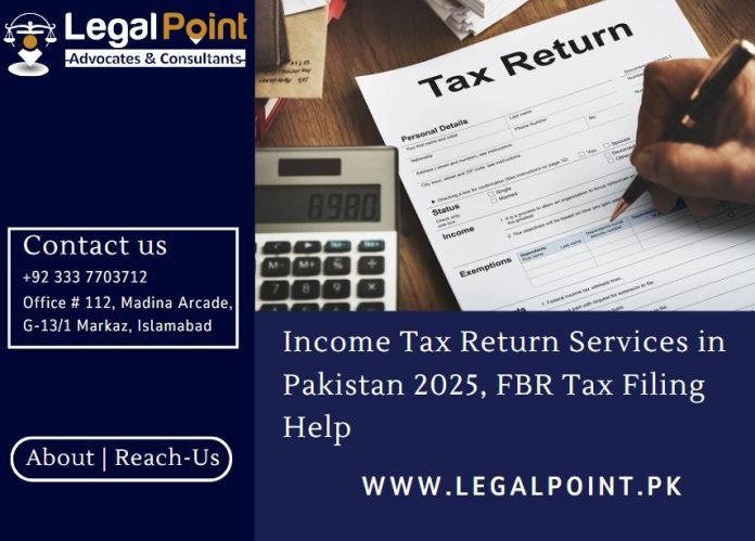 Income Tax Return Services in Pakistan 2025, FBR Tax Filing Help