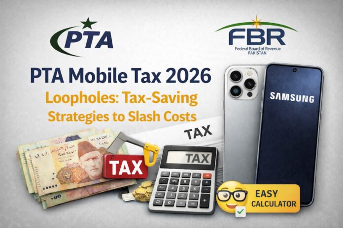 PTA Mobile Tax 2026 Loopholes – Legal tips and strategies to reduce tax on iPhones and Samsung smartphones in Pakistan