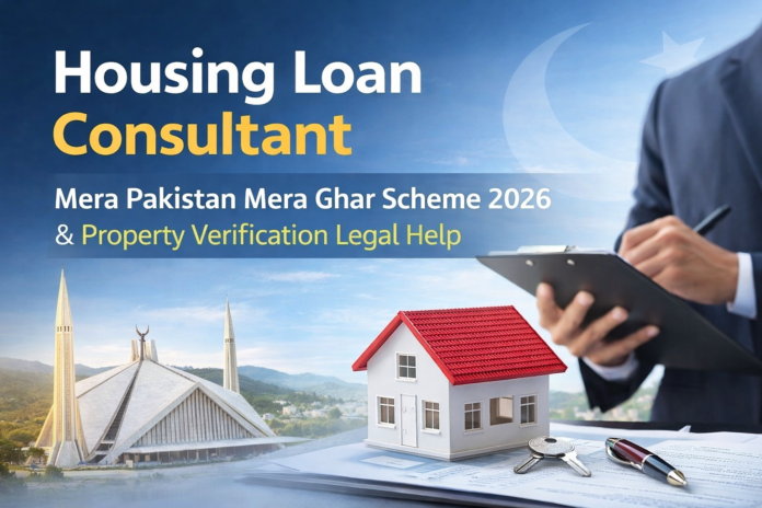 Housing Loan Consultant in Pakistan – Mera Pakistan Mera Ghar Scheme 2026 Legal Help