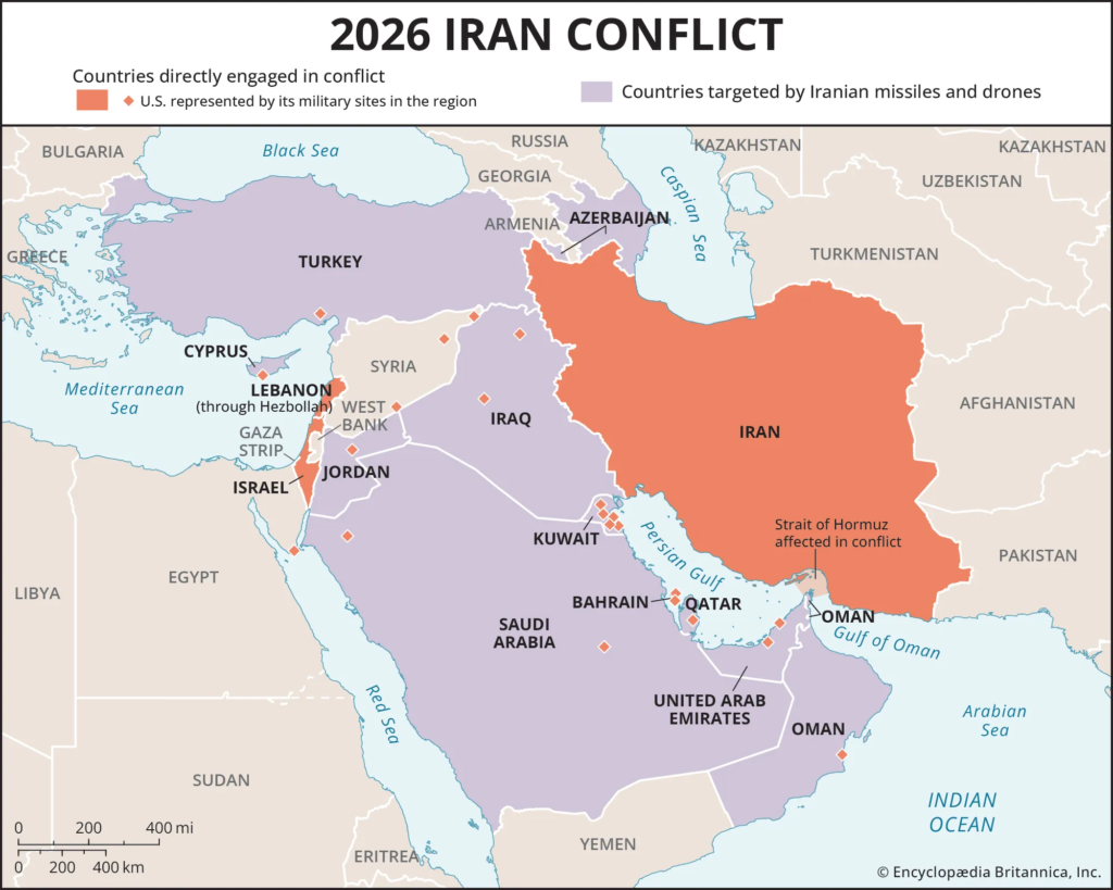 2026 Iran conflict | Explained, United States, Israel, Map, & War 